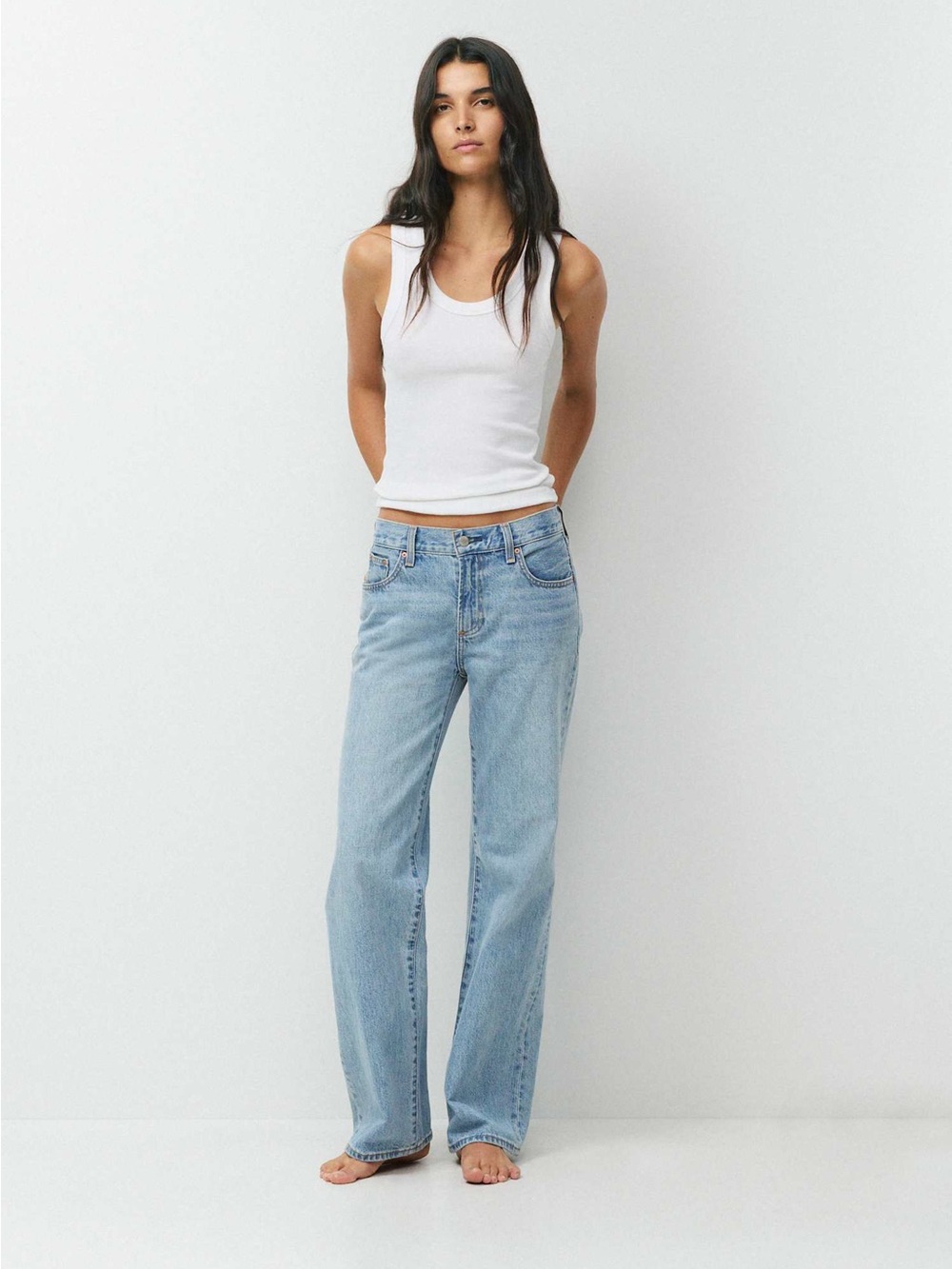 Aritzia Denim Forum The Farrah Lo-Rise Wide Jeans Pants - #95